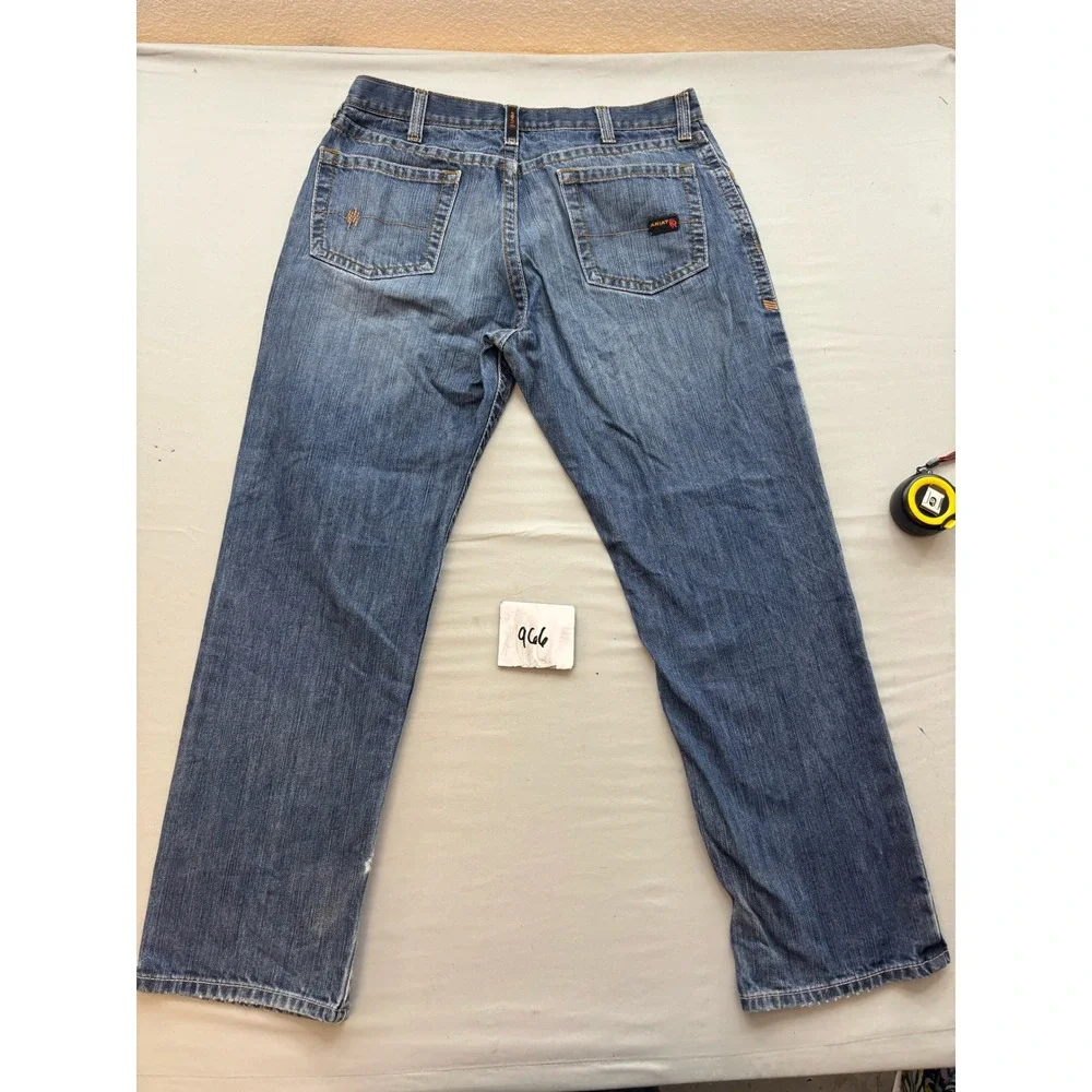 Ariat Work FR M3 Loose Fit Flame Resistant Jeans Blue Denim 36x32 Mens 1005037